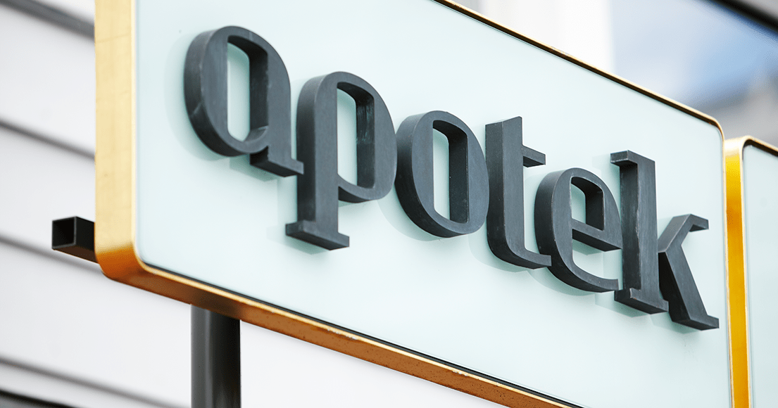 "Apotek"-skilt