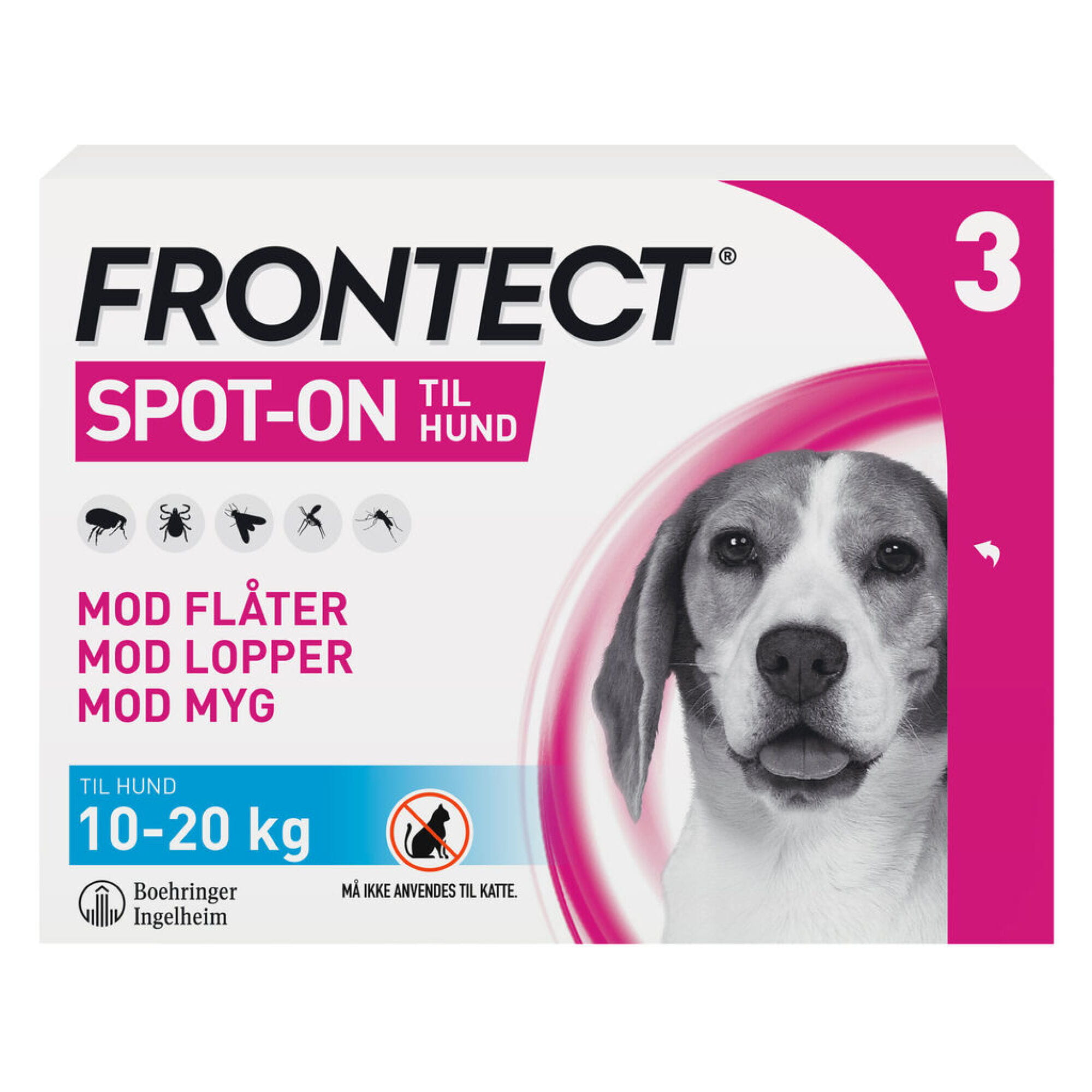 mangel ulæselig Lionel Green Street Frontect FRONTECT til hund 10-20 kg 3stk