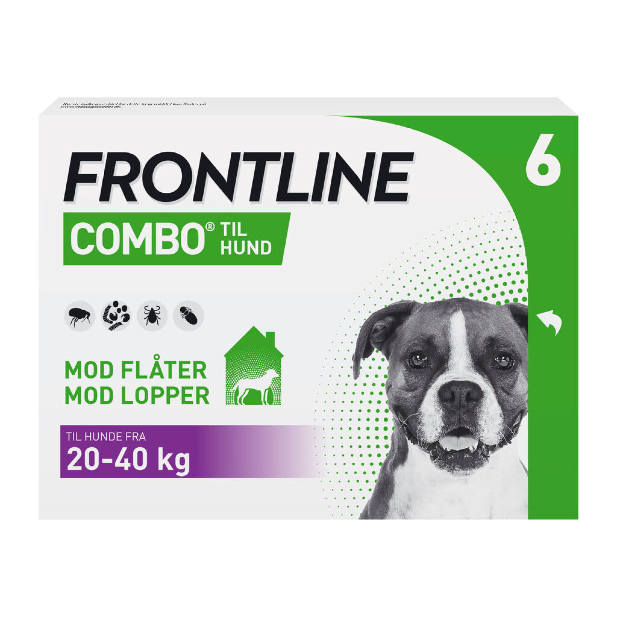 stave gjorde det svinge Frontline Frontline Combo T.Hund 20-40 6 X 2,68 ML